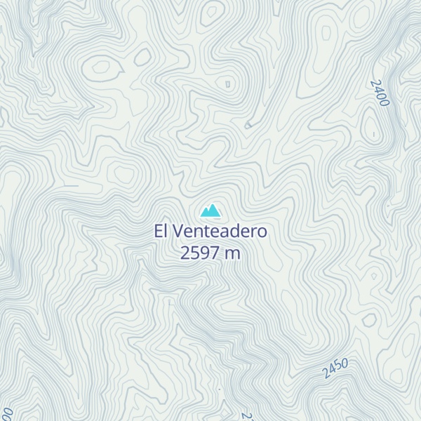 Map of El Venteadero