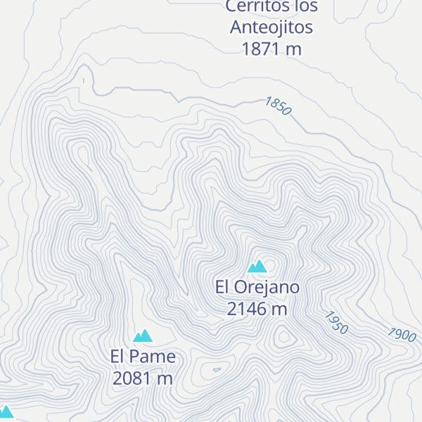 Map of Las Piedras Arrancadas