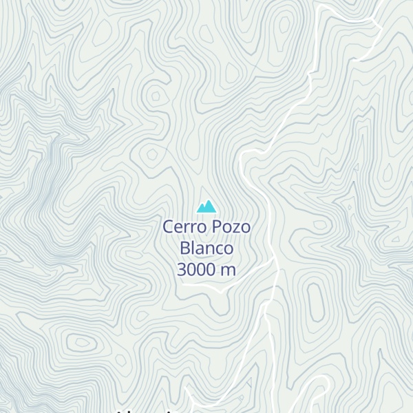 Map of Cerro Pozo Blanco