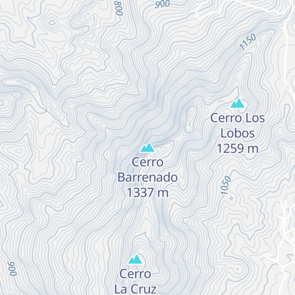 Map of Cerro Barrenado