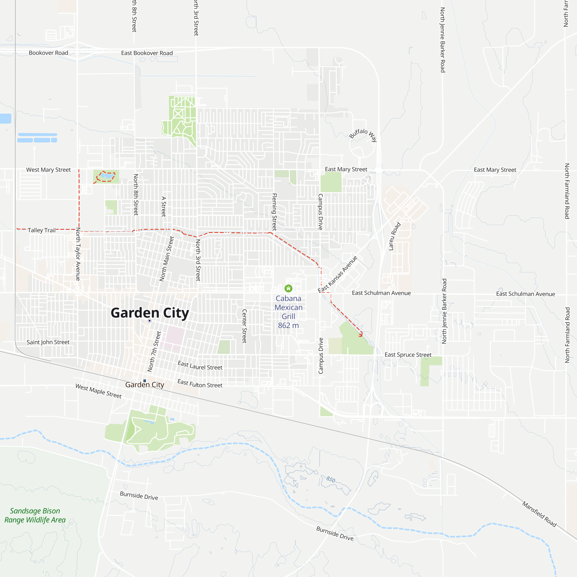 Cabana Mexican Grill map