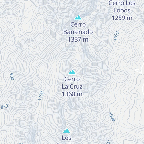 Map of Cerro La Cruz