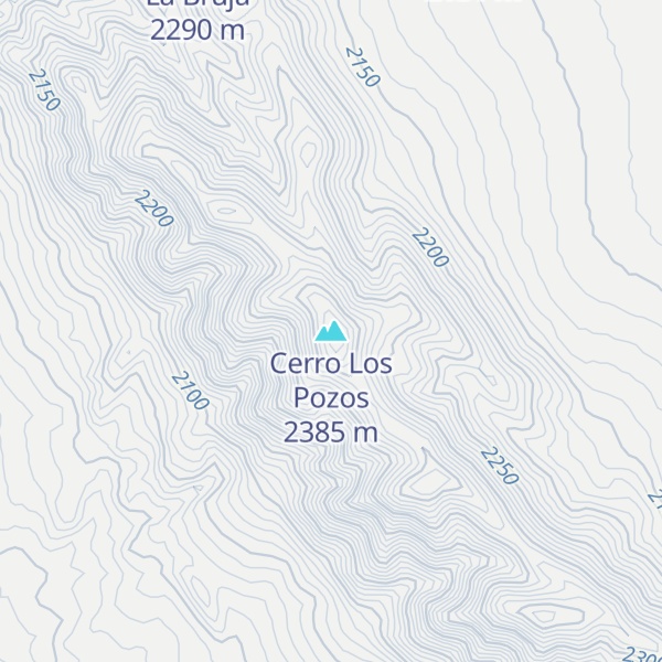 Map of Cerro Los Pozos