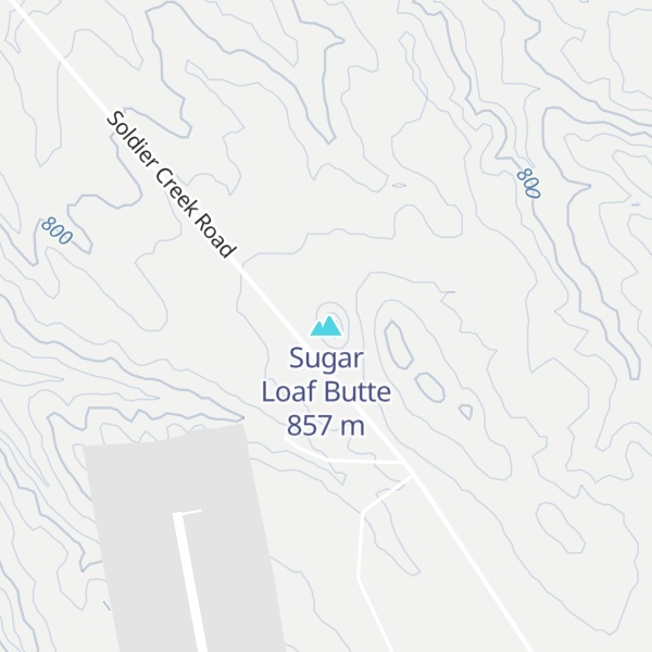 Map of Sugar Loaf Butte