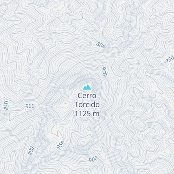 Map of Cerro Torcido