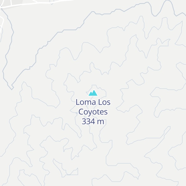 Map of Loma Los Coyotes