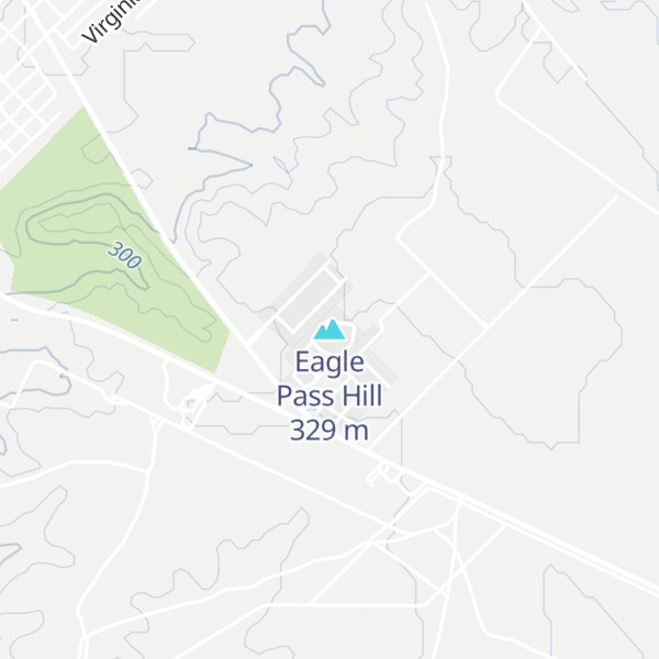 Map of Eagle Pass Hill