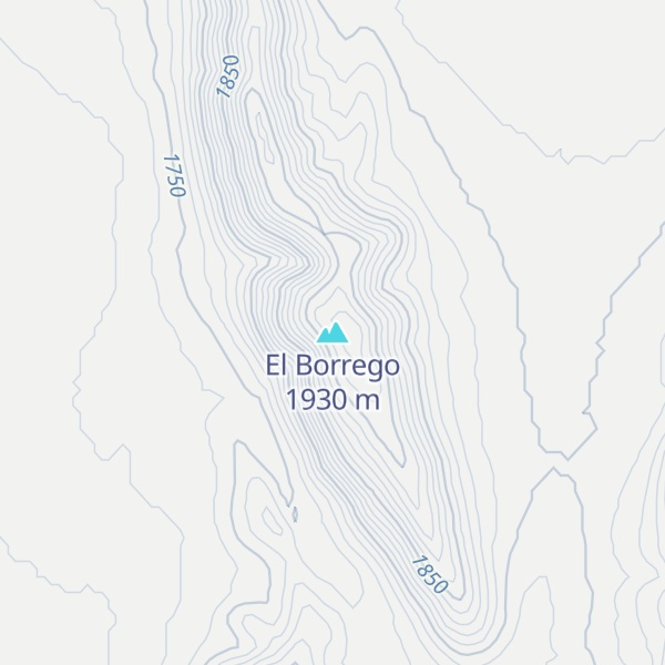 Map of El Borrego