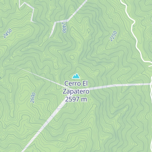 Map of Cerro El Zapatero