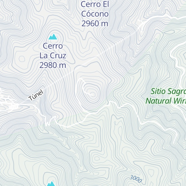 Map of Cerro Barra de Plata