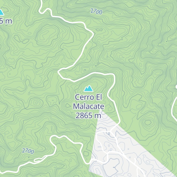 Map of Cerro El Malacate