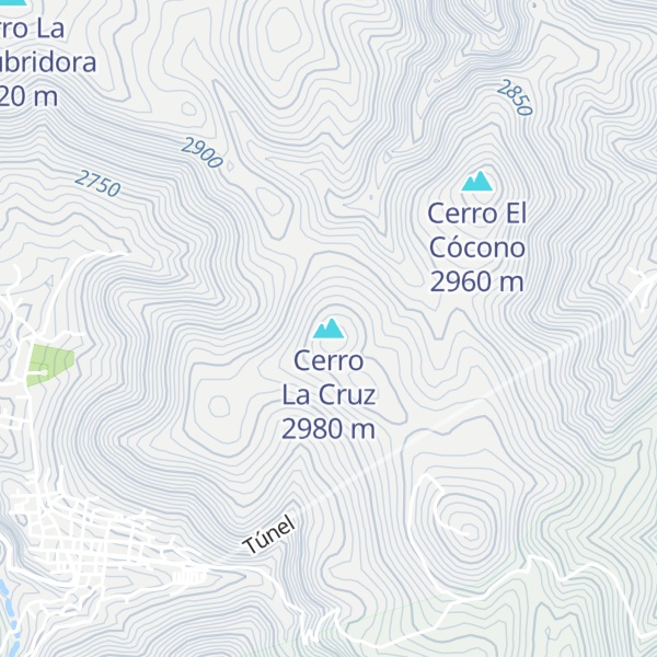 Map of Cerro La Cruz