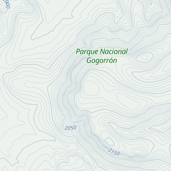 Map of Cerro Las Penas Coloradas
