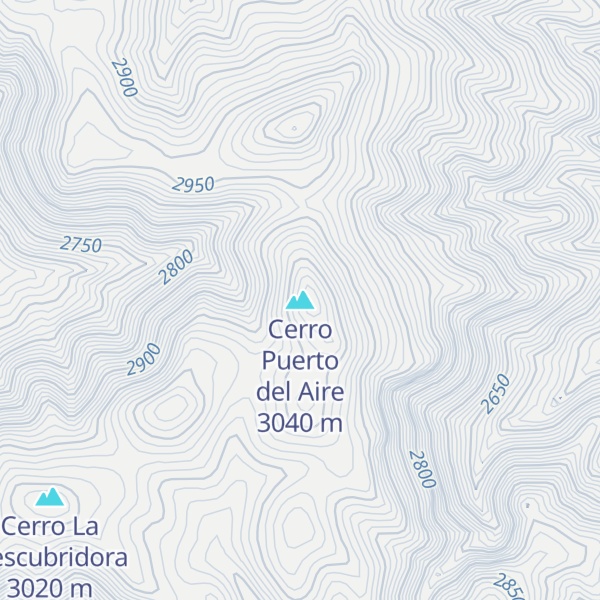 Map of Cerro Puerto del Aire