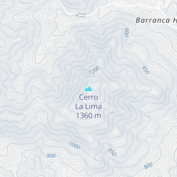 Map of Cerro La Lima