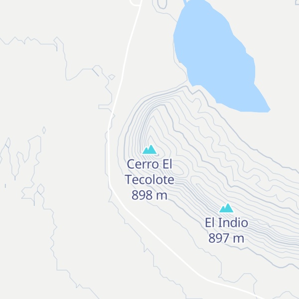 Map of Cerro El Tecolote
