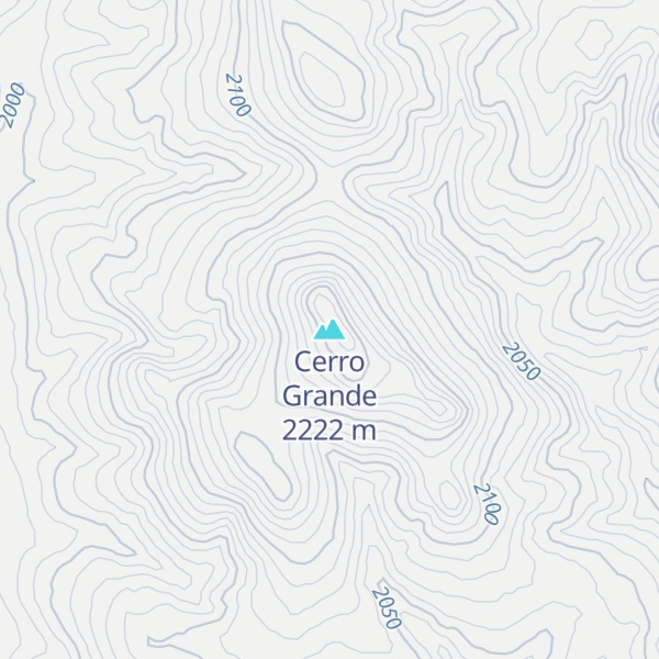 Map of Cerro Grande