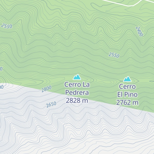 Map of Cerro La Pedrera