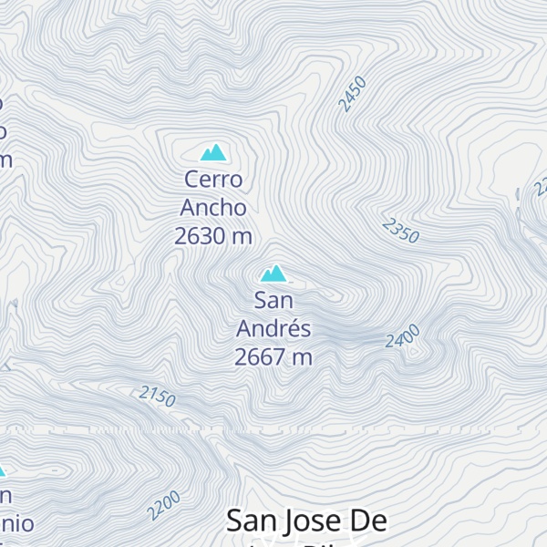 Map of San Andrés