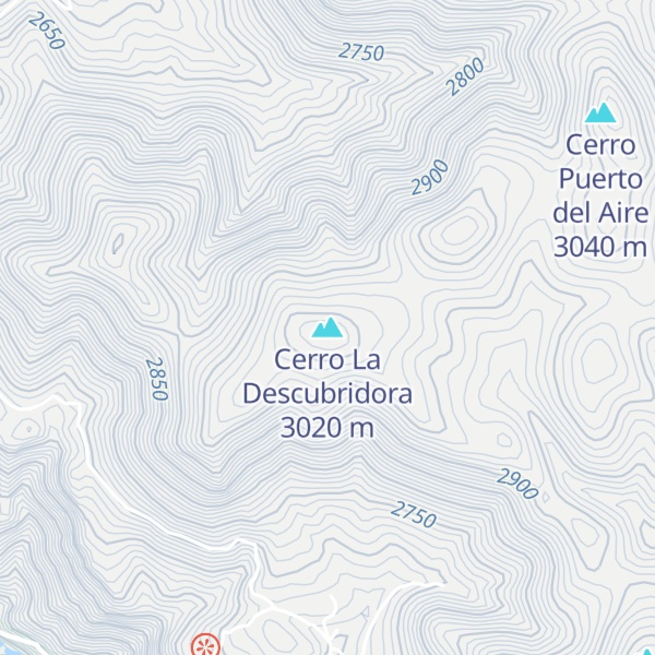Map of Cerro La Descubridora