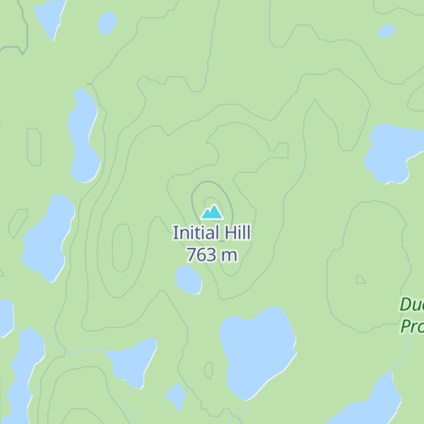 Map of Initial Hill