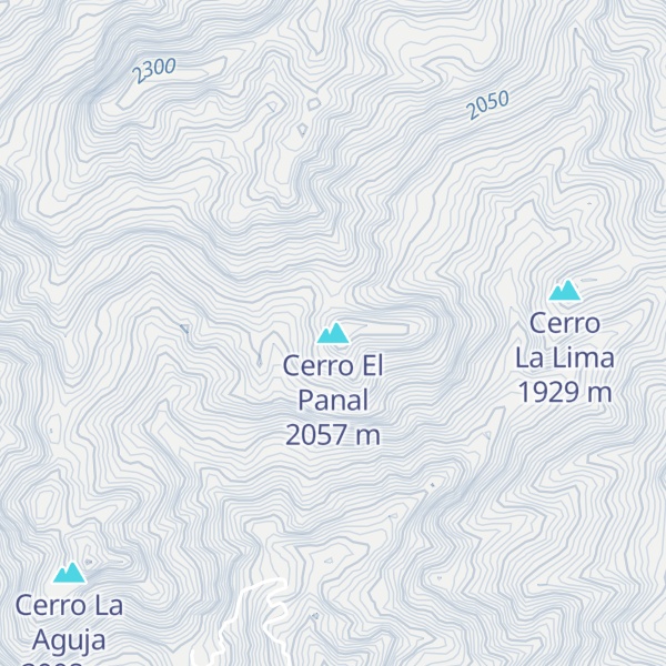 Map of Cerro El Panal