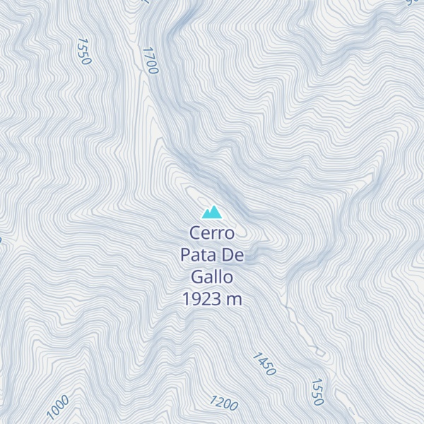Map of Cerro Pata De Gallo