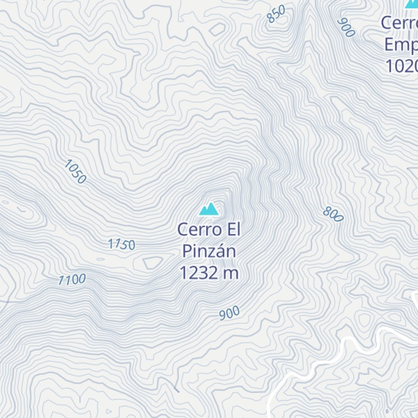 Map of Cerro El Pinzán