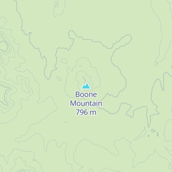Map of Boone Mountain