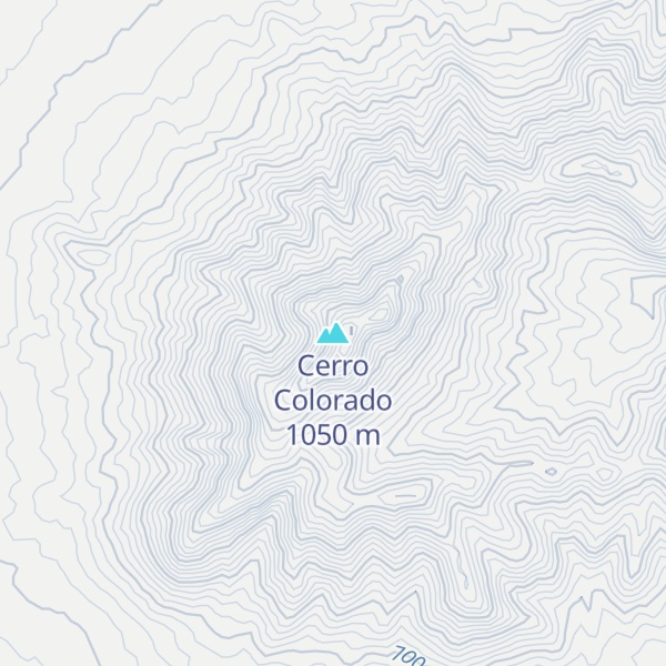 Map of Cerro Colorado