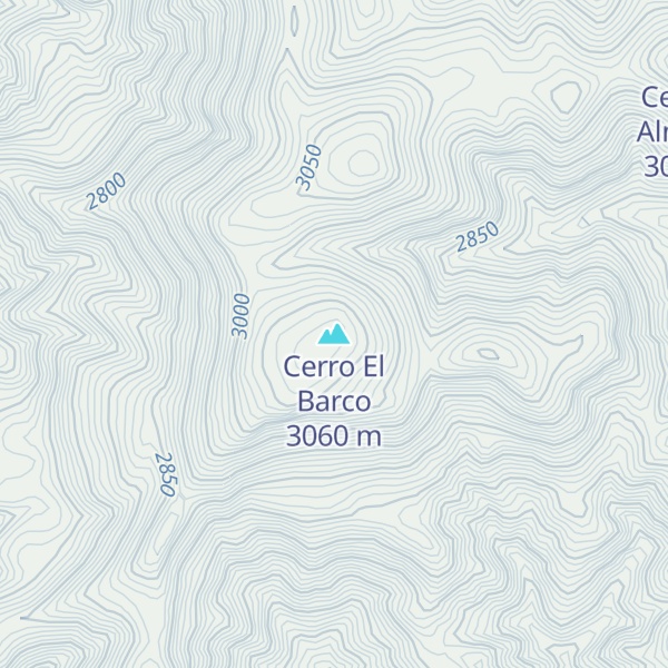 Map of Cerro El Barco