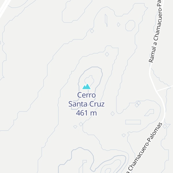 Map of Cerro Santa Cruz