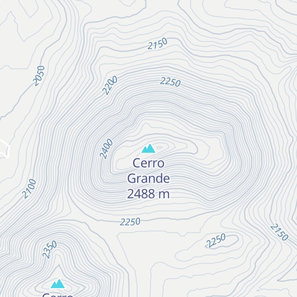 Map of Cerro Grande