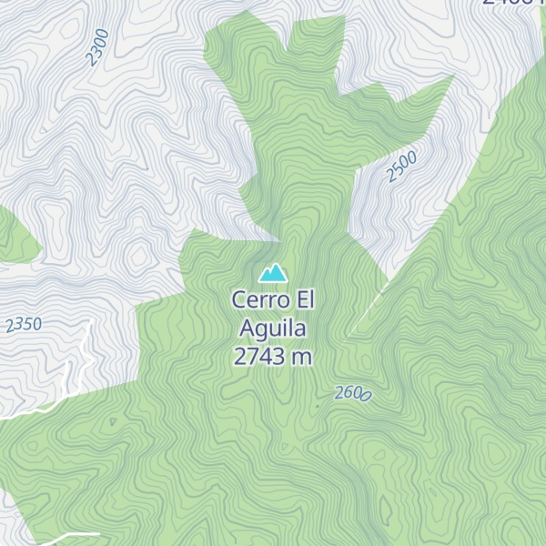 Map of Cerro El Aguila