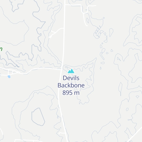 Map of Devils Backbone