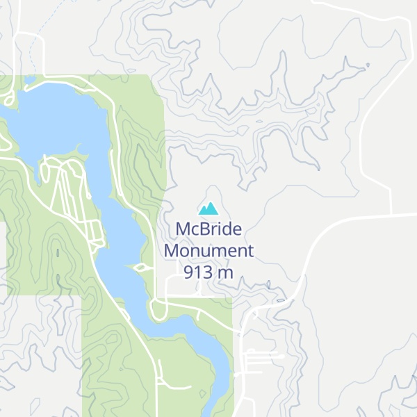 Map of McBride Monument