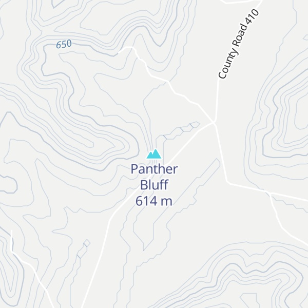 Map of Panther Bluff