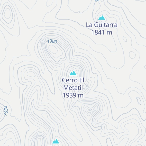 Map of Cerro El Metatil