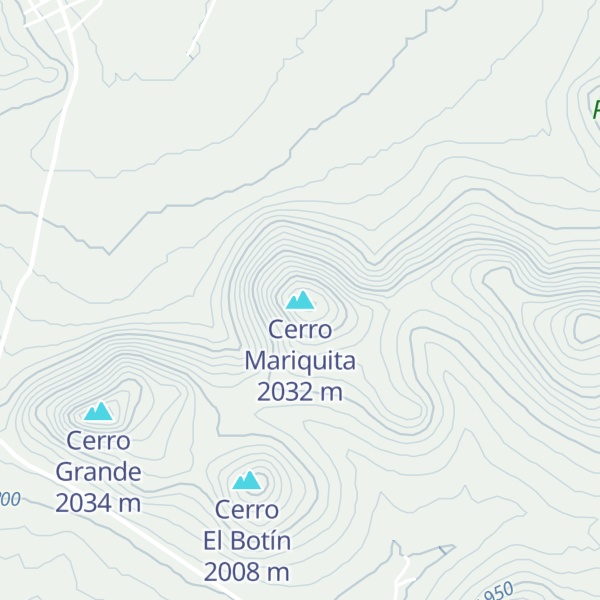 Map of Cerro Mariquita