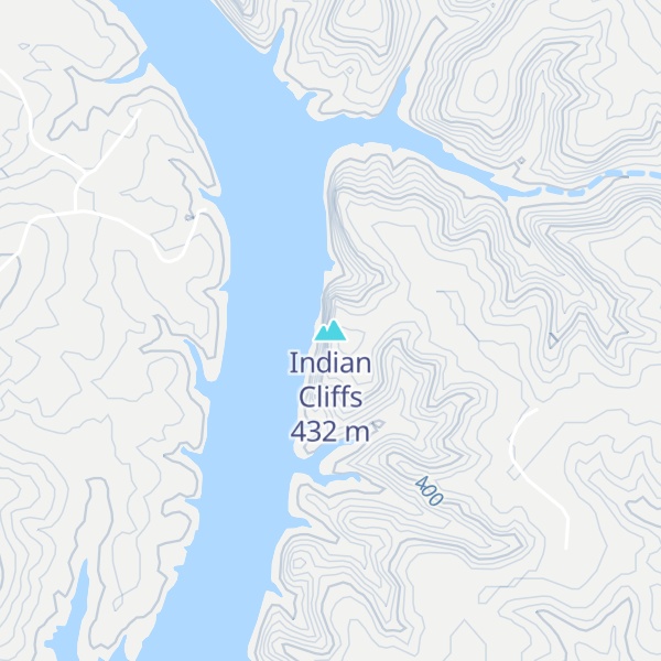 Map of Indian Cliffs