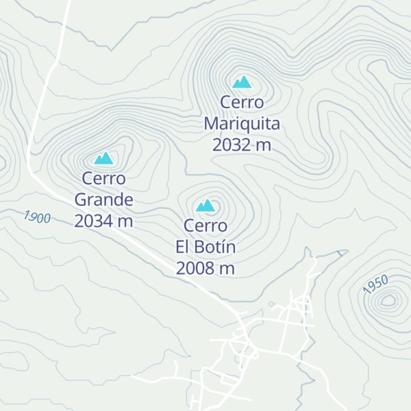 Map of Cerro El Botín