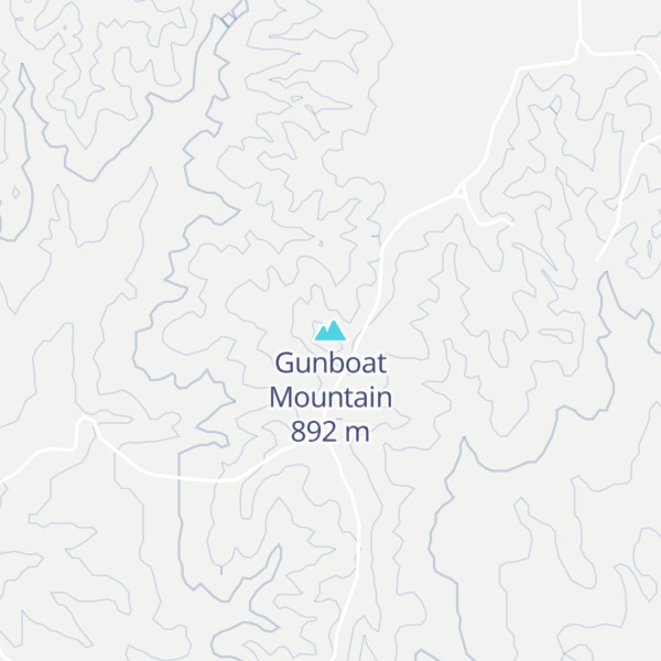 Map of Gunboat Mountain