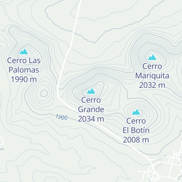 Map of Cerro Grande