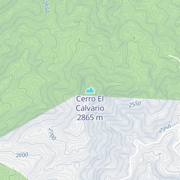 Map of Cerro El Calvario