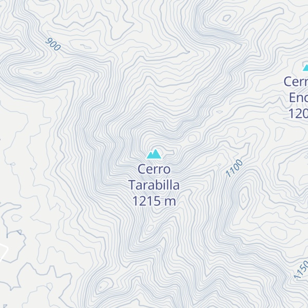 Map of Cerro Tarabilla
