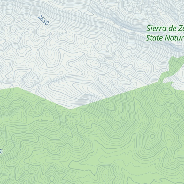 Map of Cerro La Campana