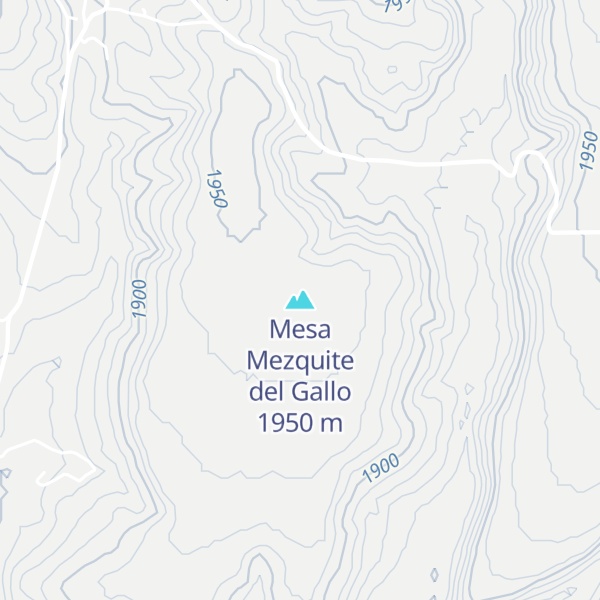 Map of Mesa Mezquite del Gallo