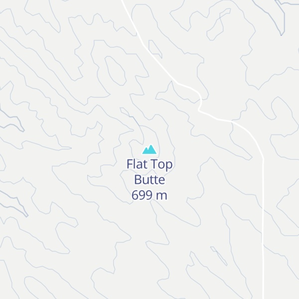 Map of Flat Top Butte