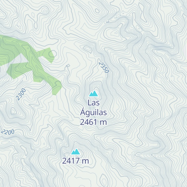 Map of Las Águilas