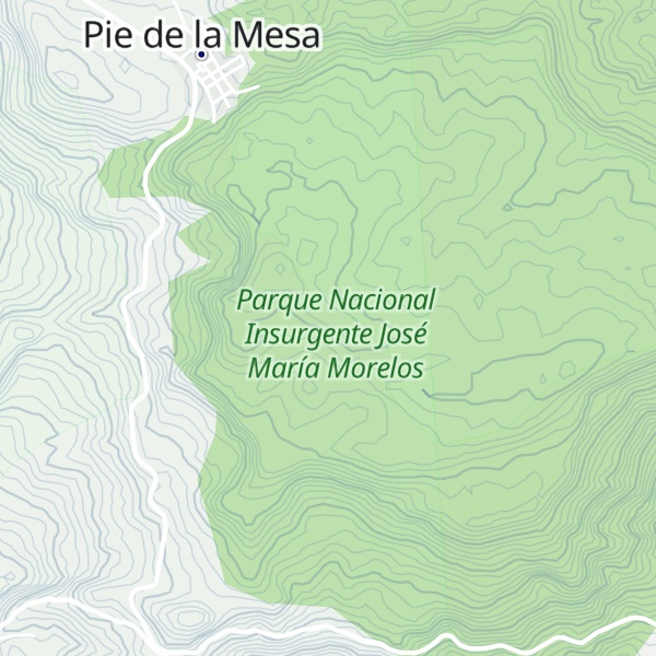 Map of Mesa Tzitzio